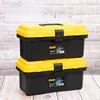 Deli Tool Box 12.5/15 Inch Plastic Tool Case Storage Suitcase Organizer for Tools Small Things Storage Cases System Packaging 1