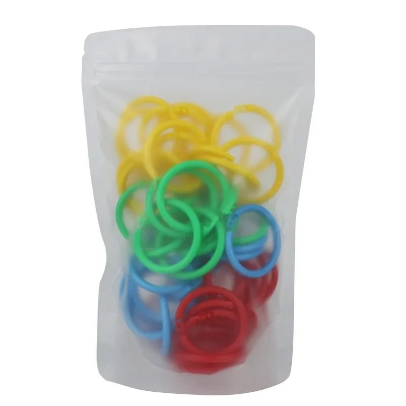 Plastic Ring Binder 15/20/28/32/40mm DIY Albums Circle King Ring Opening Loose-leaf Book Hoops Office Binding Supplies 50 Pcs plastic binding rings,metal ring binder,metal binder ring,book binding supplies