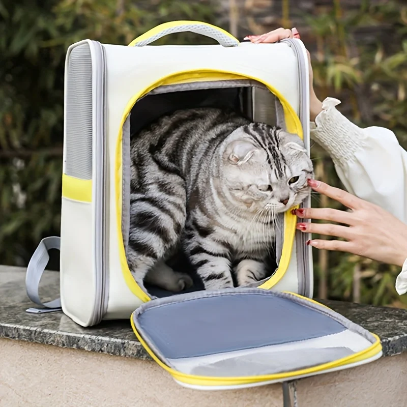 Breathable Cat bag Portable Pet Carrier Backpack Cats Small Dogs Outdoor Travel Folding Backpack Suit Cats within 6kg