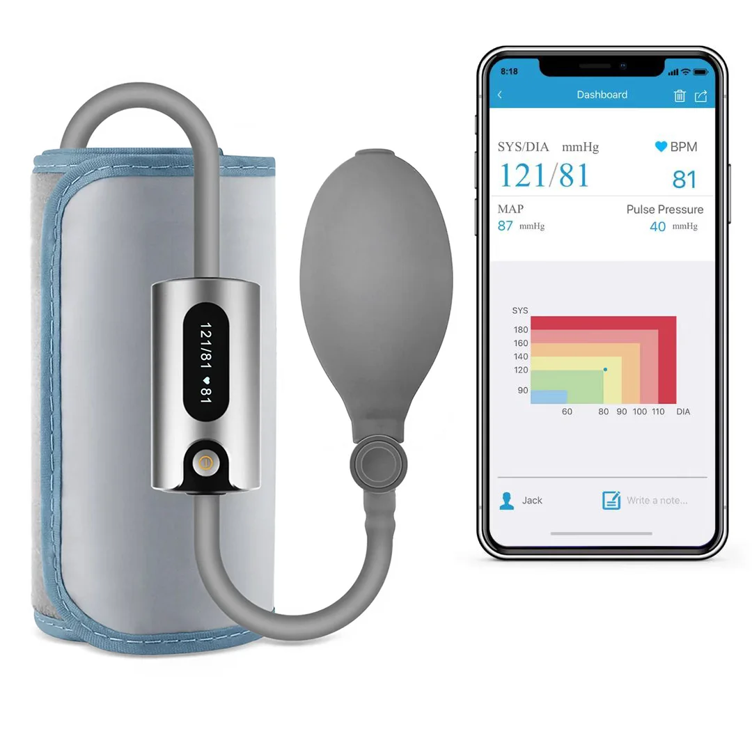 Bluetooth Portable Intelligent Blood Pressure Blood-oxygen Two-In-One Viatom BP1S Upper Arm Digital Rechargeable Sphygmomanomete