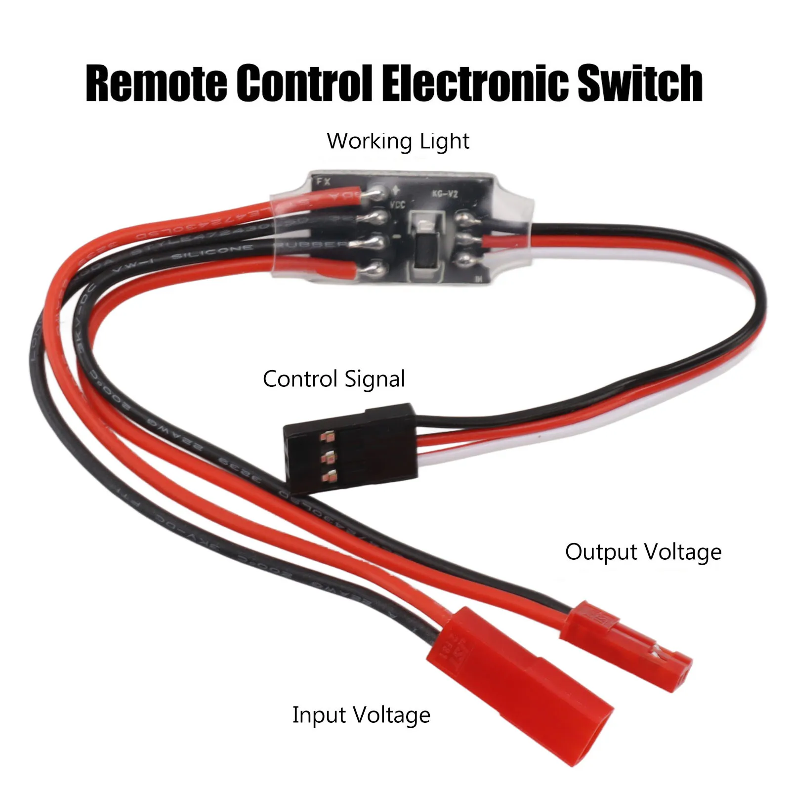 Vue rapprochée de l'interrupteur PWM 20A 3-30V pour Drone RC avec dissipateur thermique