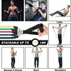 11pcs Beginner Fitness Equipment, Exercise Rubber Bands, Lightweight Resistance Bands, Fitness Training, Portable Elastic Bands 5