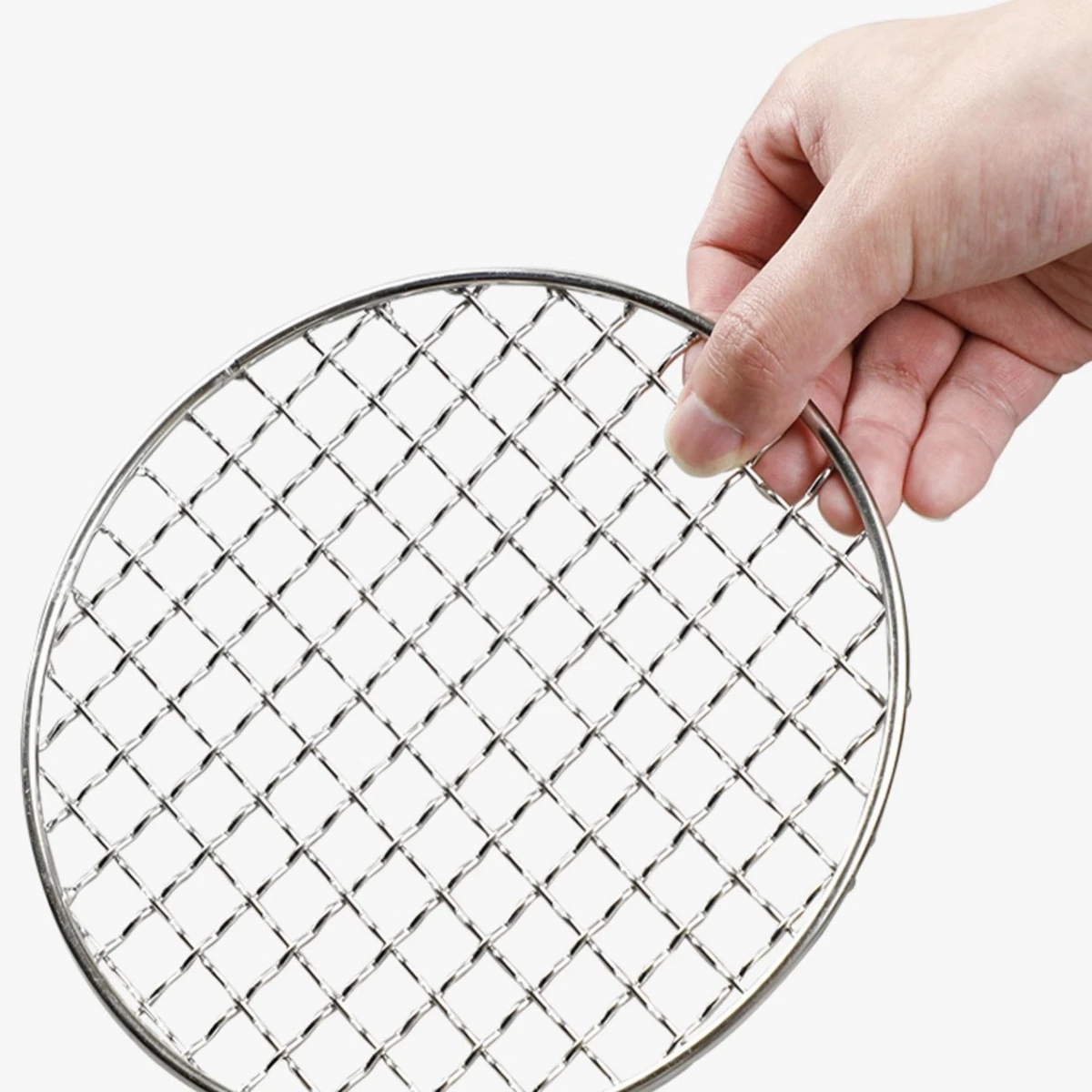 304 Stainless Steel Round BBQ Net Grill Mesh Roast Nets Bacon Grills Iron Nets Barbecue Accessories Non-stick BBQ Accessories