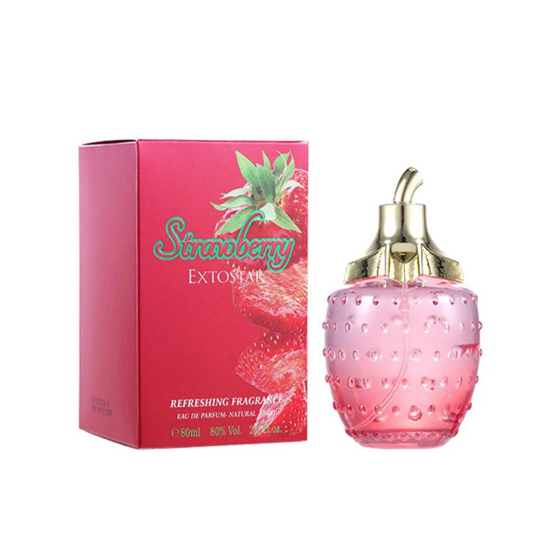Eau de toilette de morango para mulher perfume rosa jasmim âmbar_voghion.com