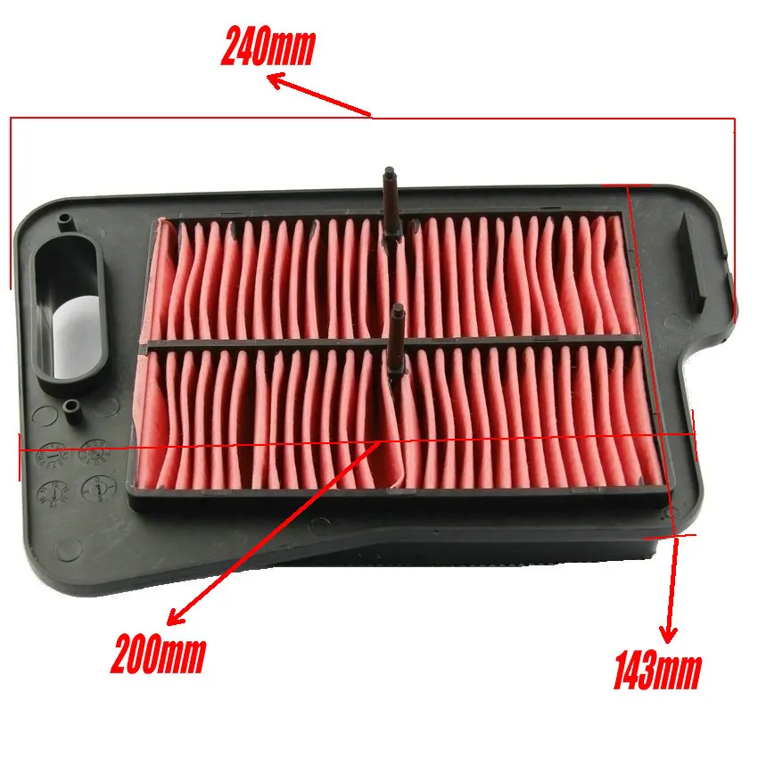 Luftfilter-Ansaugluftfilterelement für Suzuki Burgman 400 AN400 2007–2016 2500 AN250 2008 2009 2000 2001–2013 13781-05H00 – Detail 1