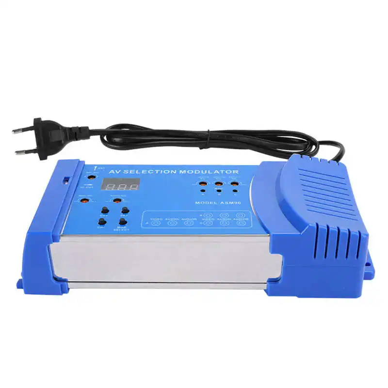 1pcs ASM90 Digital Domestic Modulator AV Optional Modulator VHF UHF PAL Standard Portable Converter for EU 100‑240V