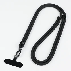 Universal Phone Lanyard with 360° Rotation and Adjustable Neck/Crossbody Strap | Enhanced Anti - Drop Design (Black)