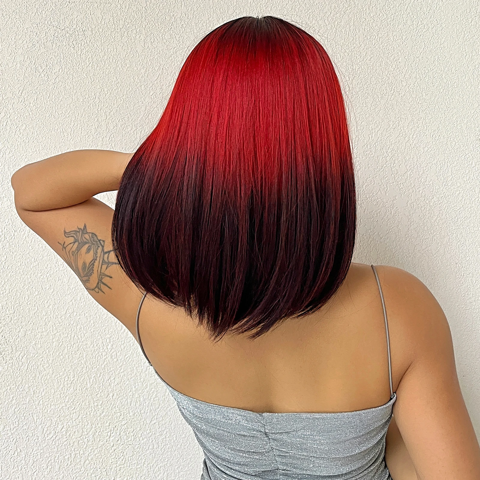 Perruque Halloween Femme - Longue Et Bouclée Rouge - Style Gothique Pour Déguisement, Carnaval, Cosplay Ou Fête