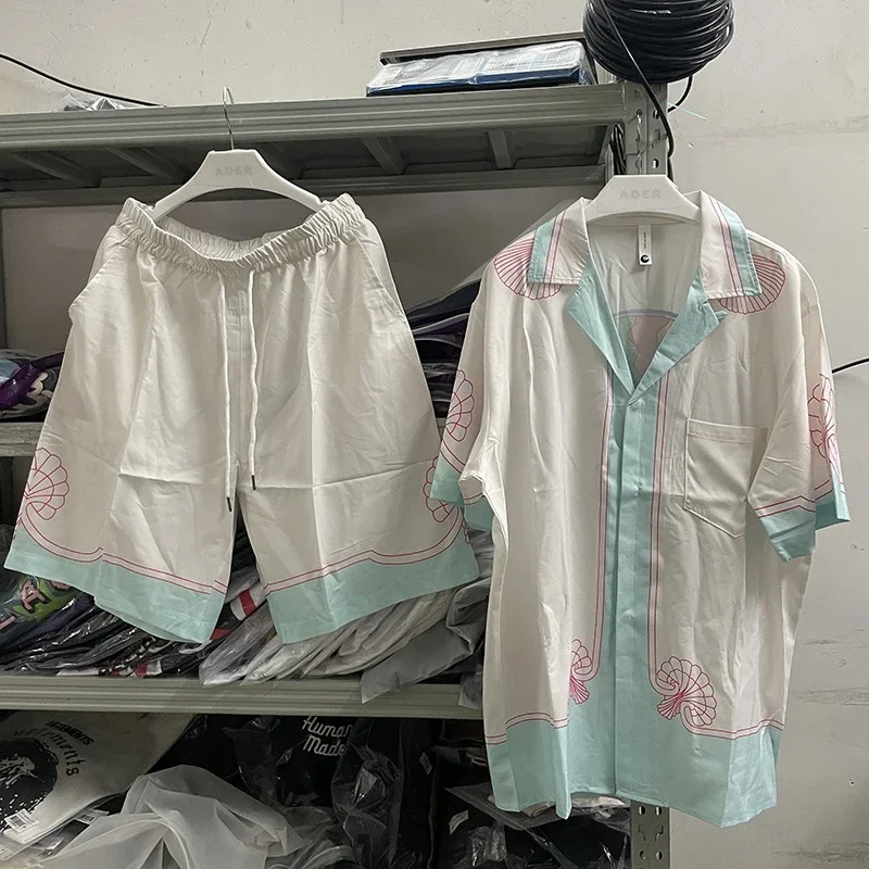 

2024 new Casablanca Shirts Men Women Hawaiian Shirt Tee men clothing