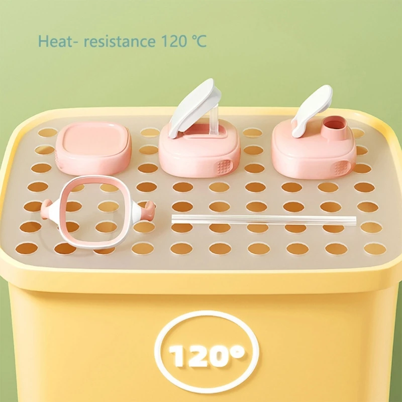 Baby Bottle Cover Replacement Silicone Cup Caps Kids Learning Drinking Cup Lid Baby Straw Cup Lid for Hegen Bottle Accessories 3