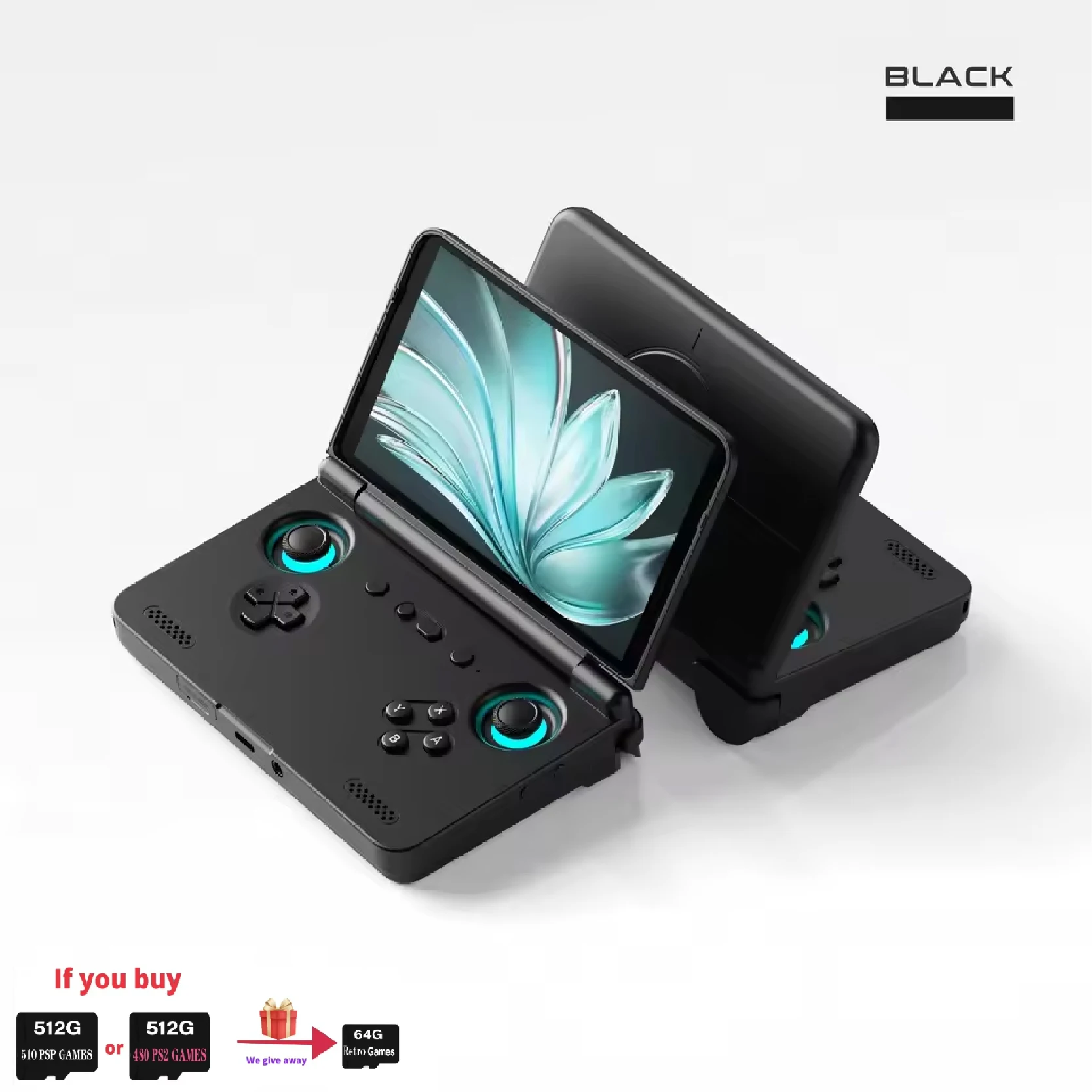 Retroid Pocket Flip 2 ハンドヘルドコンソール SD865 5.5