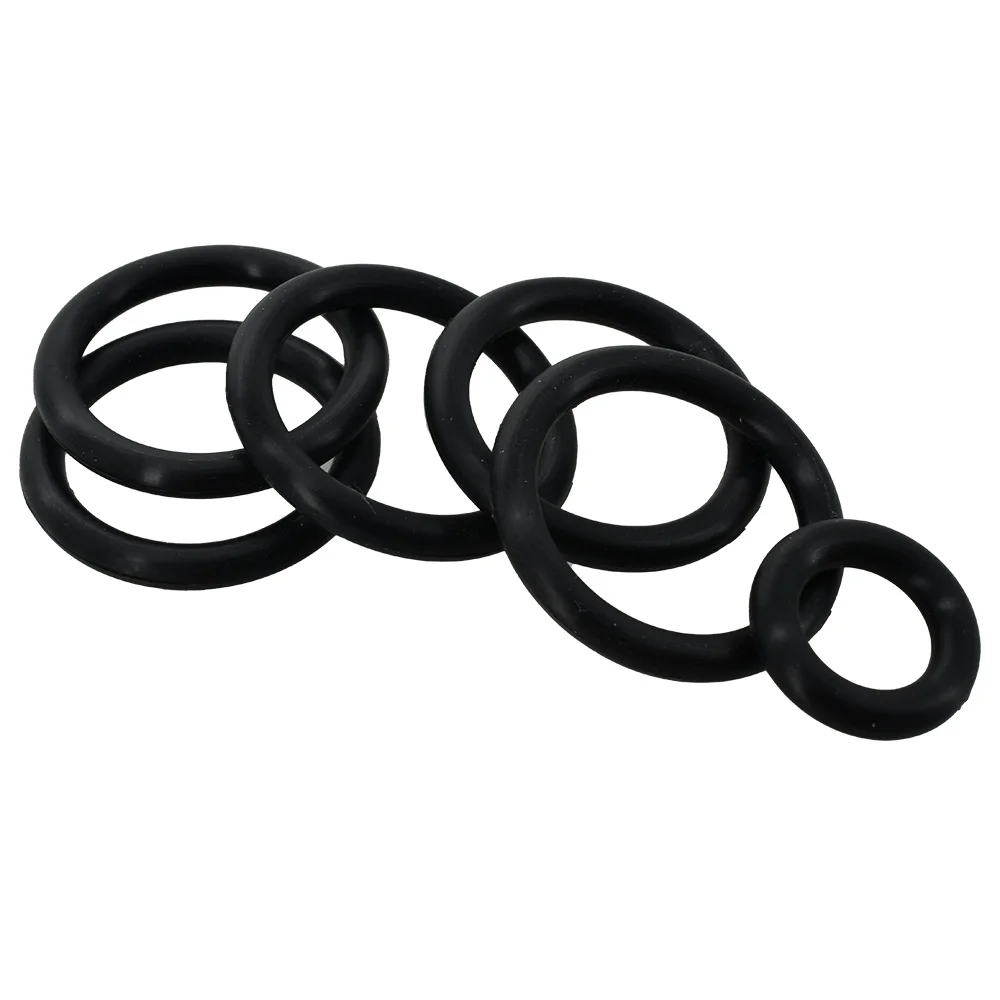 O Ring Seal Set Black Rubber Silicone NBR High Pressure Repair Oil Resist