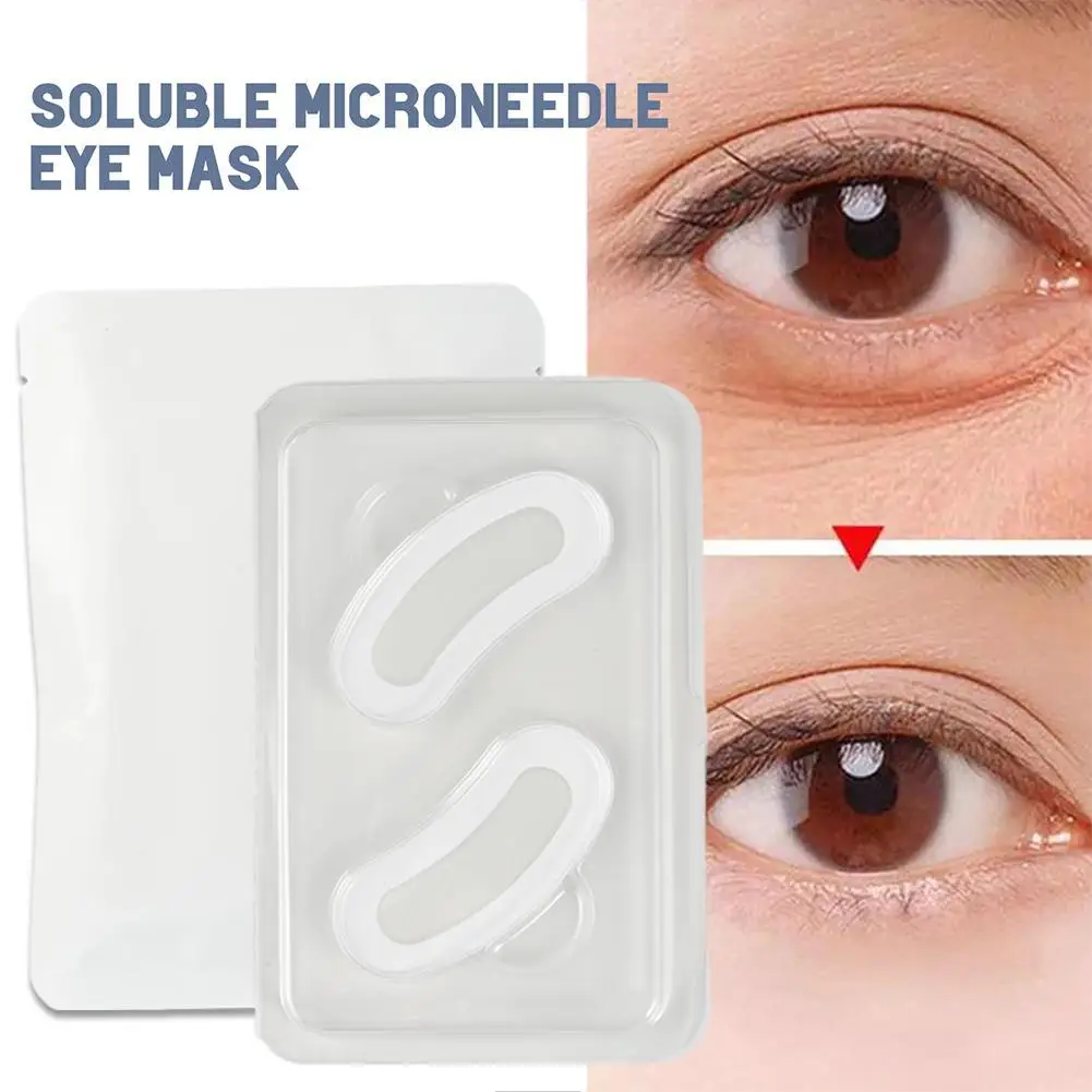 Hyaluronic Acid Micronedle Eye Pad Moisturize Wrinkles Fine Lines Dark