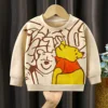 Tigger Disney Children Sweater Thin Sweatshirt Long Sleeve Crewneck Hoodies Pullover Spring Clothing Kids Tops Cartoon Winnie 3