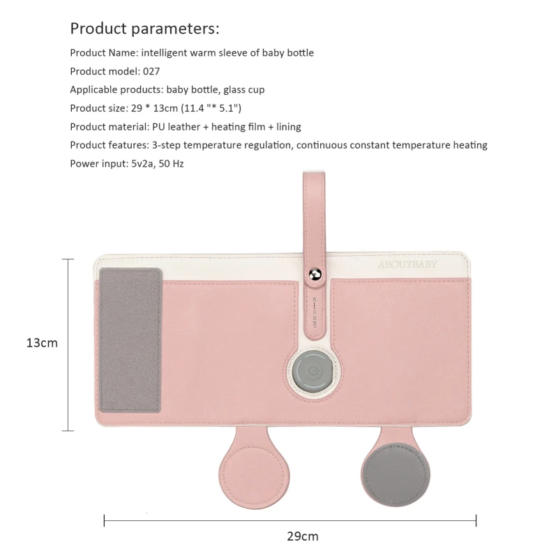 Portable Baby Bottle Warmer 3 Levels Constant Temperature Warming for Breastfeeding Night Feeding Daily Use Travel Bottle Warmer bottle warmer milk bottle heater