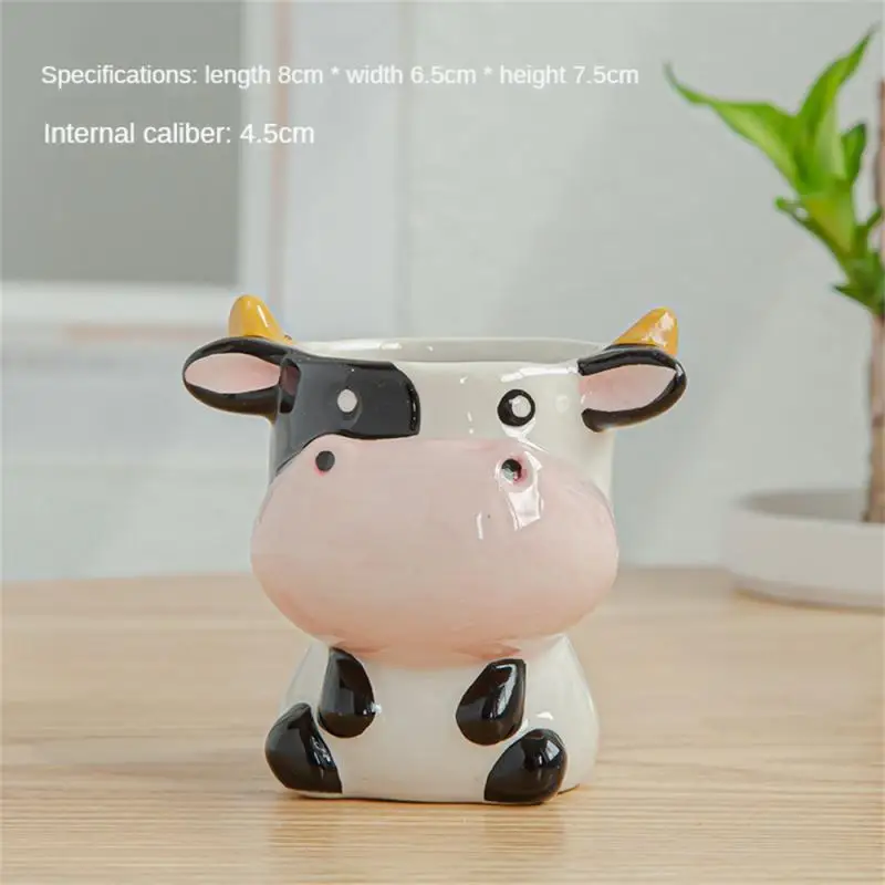 2~8PCS Ceramic Animal Flower Pot , vintage vase 6