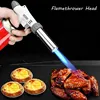 Portable Metal Flame Gun Butane Gas Welding-Burner Welding Gas Burner Flame Gas Torch Flame Gun Blow for BBQ Camping Cooking 1