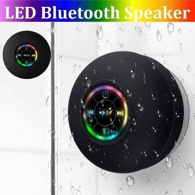 Portable Suction Cup Waterproof Luminous Bluetooth Speaker bluetooth speaker