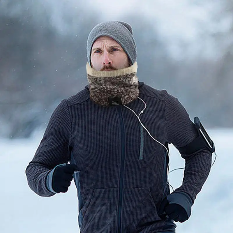 Winter Thick Warm Neck Cover Thickened Winter Neck Warmer Scarf Double-Layer Warmer Cold Weather Scarf Windproof