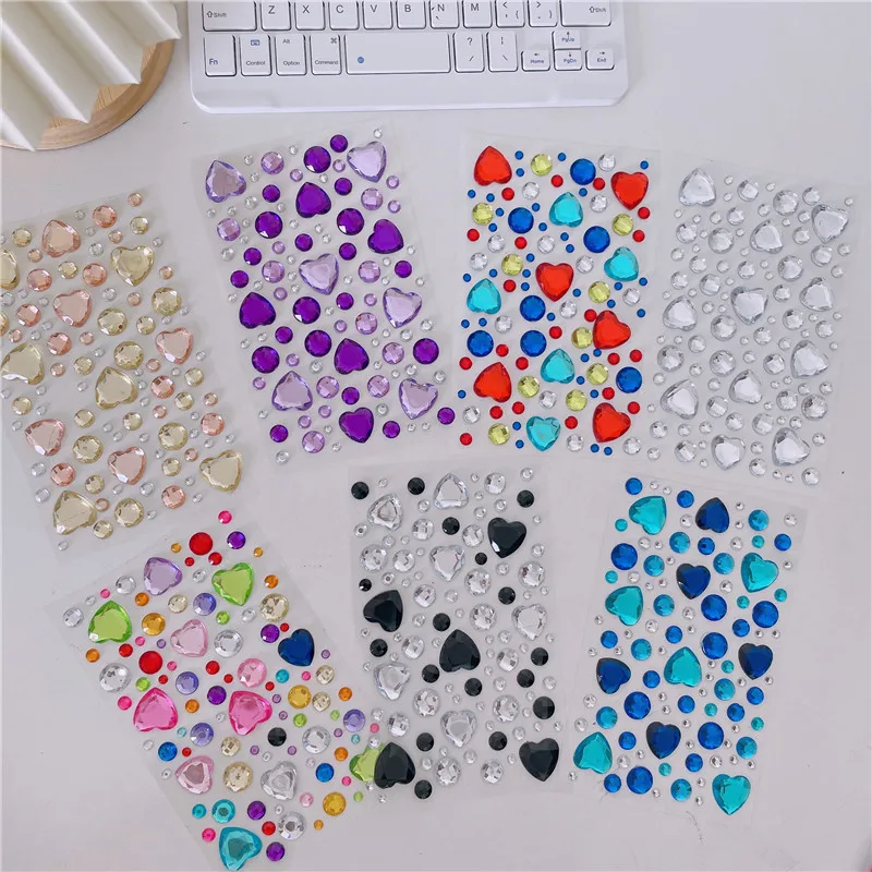 3D Bright Glitter Stickers for The Face crystals Rhinestone Diy Facial