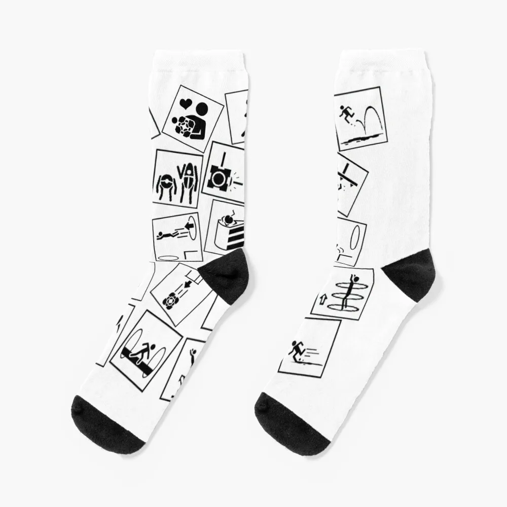 

Portal 2 symbols Socks professional running winter Boy Child Socks Women's