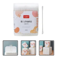 200 Pcs Cotton Swab Stick Baby Ear Cleaning Wax Swabs Disposable Double-headed Absorbent Earwax 1