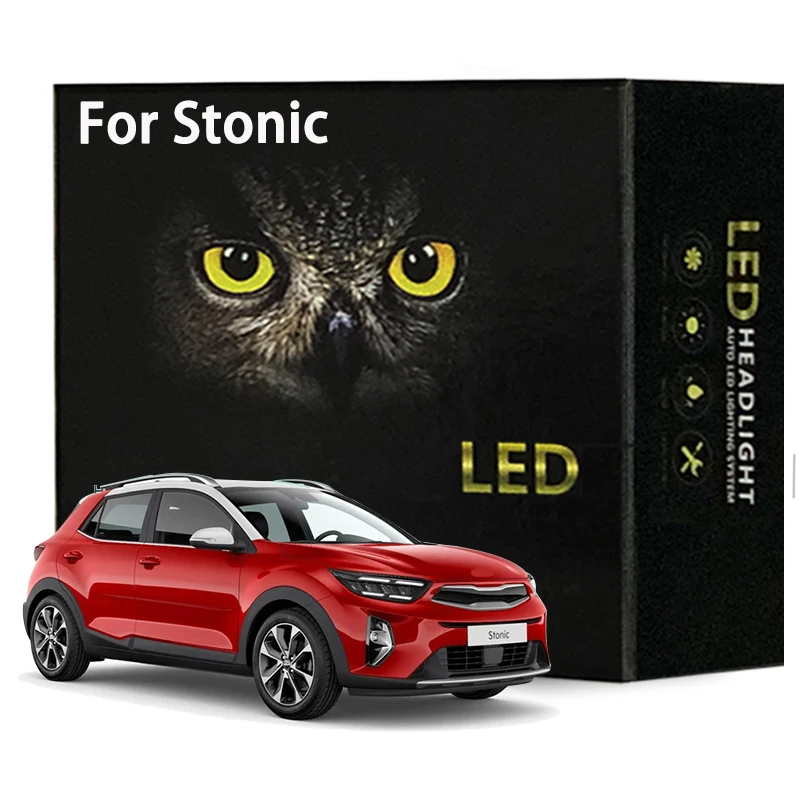 

11Pcs Led Interior Light Kit For KIA Stonic 2017 2018 2019 2020 2021 2022 LED Bulbs Canbus No Error