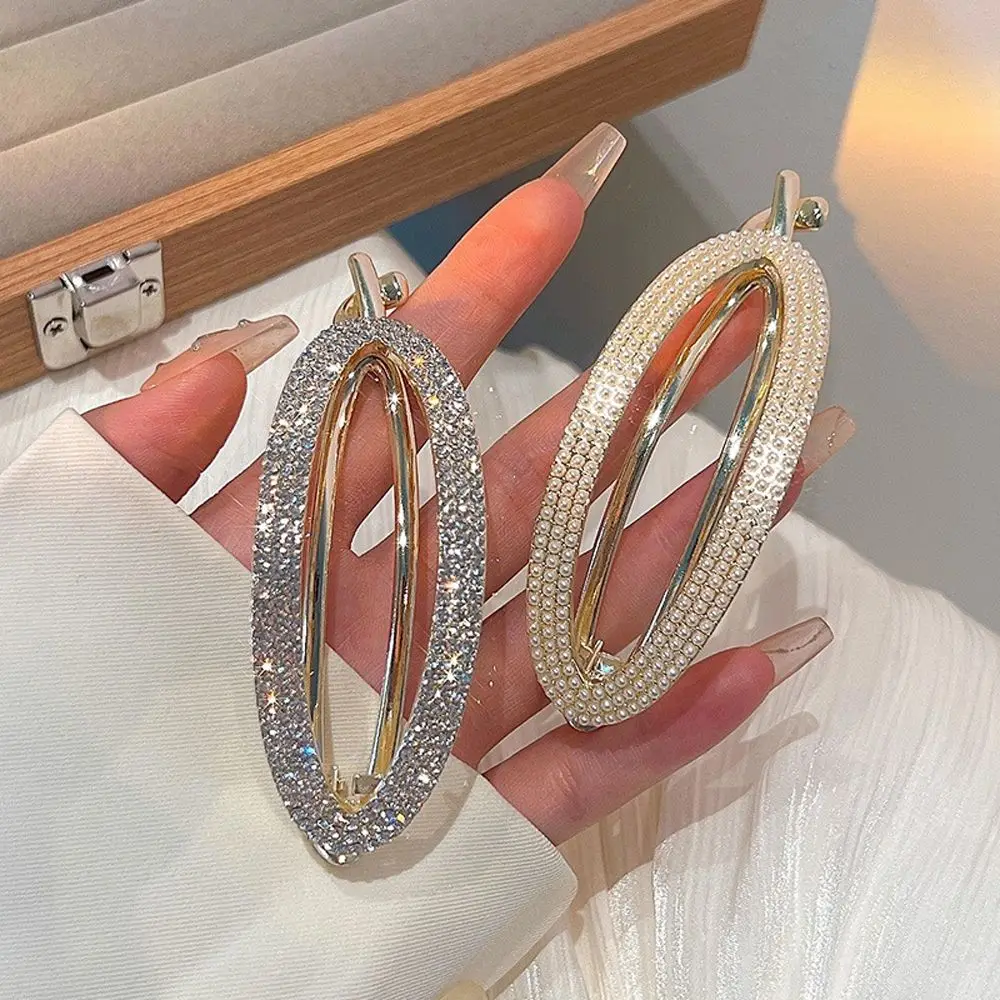 Banana Shape Hair Clips Hair Claws Rhinestone Pearl Fish Clip Hairpins Hair Accessories For Women DIY Headwear