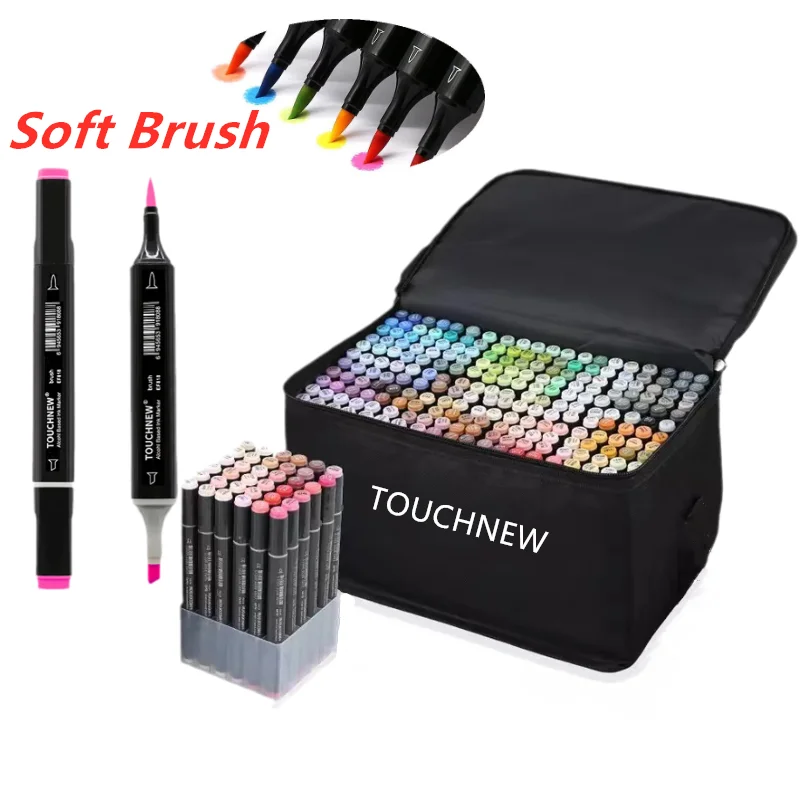 TOUCHNEW Sketching markers Soft brush Marker pen set brush