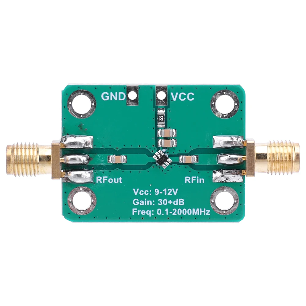 이득 32dB RF 증폭기 모듈, 저잡음 광대역 RF 신호 증폭기, LNA 0.1-2000MHz RF 신호 전력 증폭기