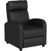 Massage Reading Chair Winback Single Sofa Home Theater Seating Modern Reclining Easy Lounge with PU Leather Padded Seat Backrest 4