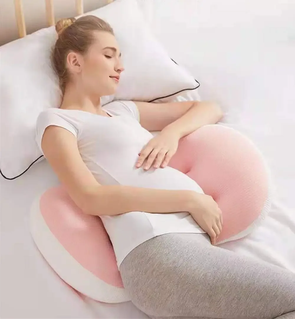 Pregnancy Pillow Maternity Side Sleeping Pillow Pregnancy for Pregnant Women,Support for Back Hips Legs Belly for Maternity Wome массажная подушка с подогревом xiaomi 8h hot compression massage sleeping pillow zd2 pro