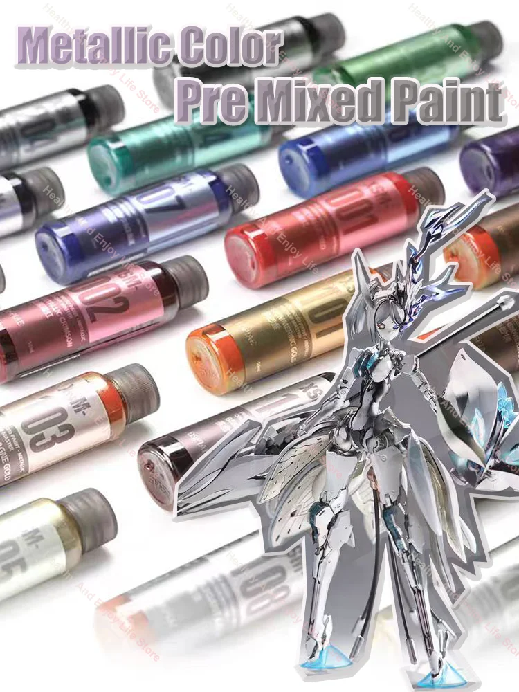 XSM 50ml 금속 수성 프리믹스 페인트 마스터 스프레이 22 색 페인팅 핸드 페인팅 모델 키트 취미 DIY 2026 용 안료