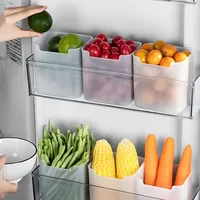 1/5PCS Refrigerator Storage Boxes Food Fresh Organizer Cold Storage Crisper Fruit Spice Food Container Boxes Home Kitchen Boxes 2