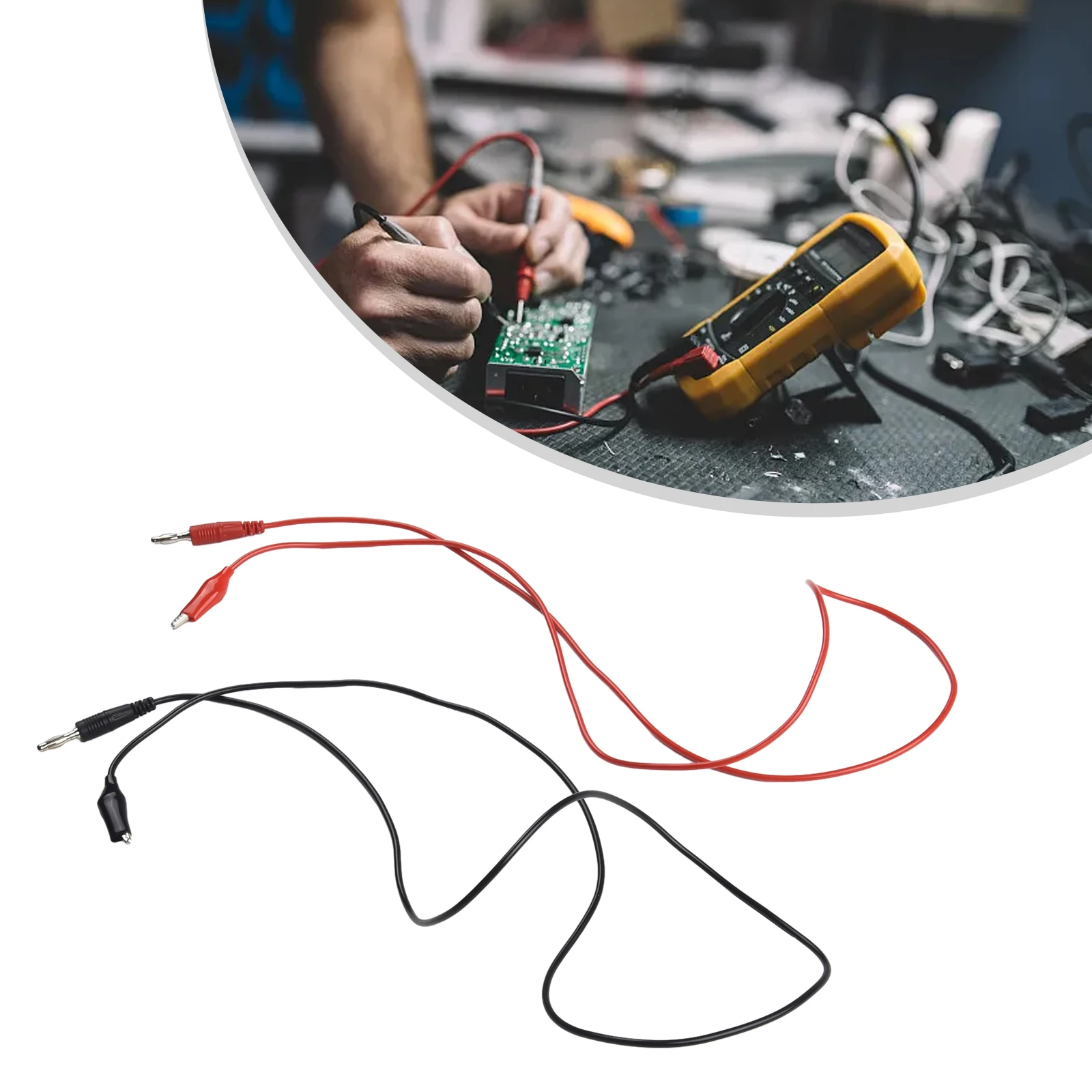 

Alligator Clips Test Line To AV Banana Plug Wire 104cm For Multimeter Measure Tools Test Cable Line Tester Probe