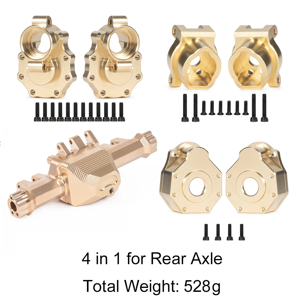 Kit Contrepoids En Laiton Pour Traxxas 1/10 RC Crawler - Boîtier De Transmission Avant, Essieu, 8 Vis - Pour Améliorer La Stabilité Et La Traction - 14