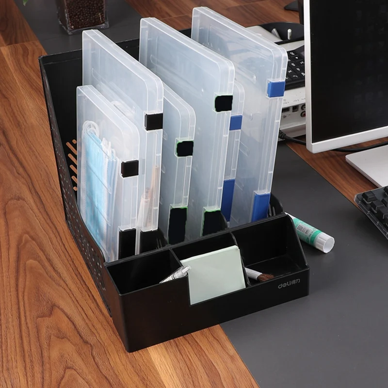 A4/A5 File Storage Box Transparent File Contract Classification Bills Sorting OfficeDocument Supplies Data Preservation Folder