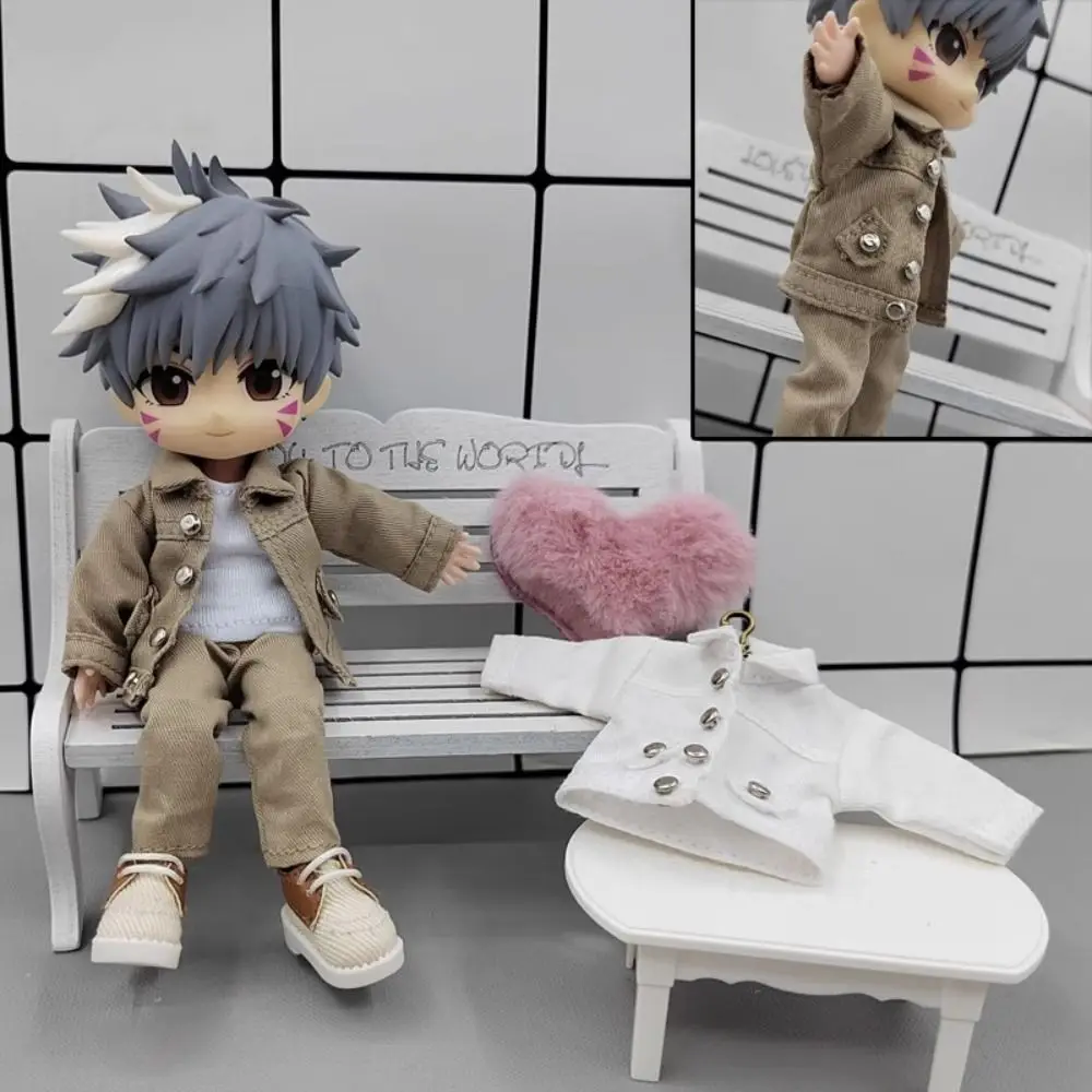 

Модная Кукла 6 цветов, Новая Милая Мини-кукла, пальто, повседневная одежда 1/11 1/12 OB11, кукла BJD