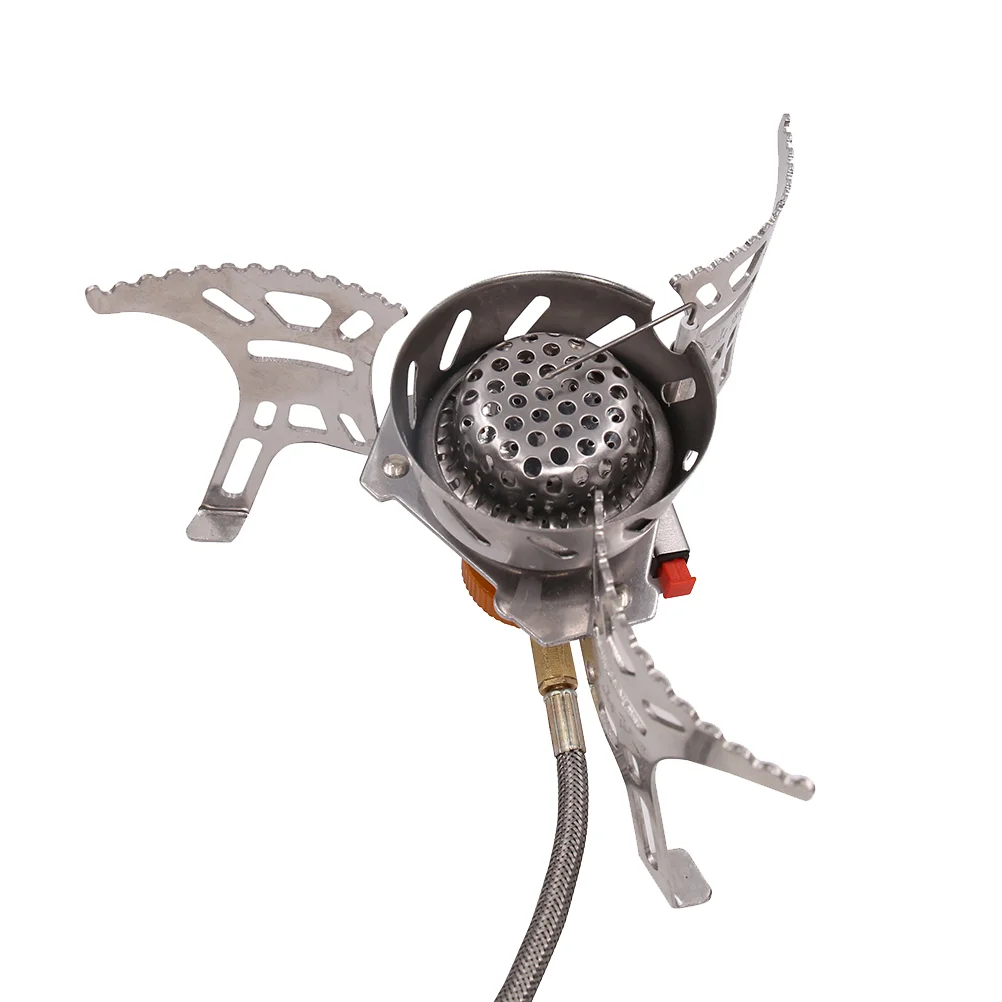 

1PC Windproof Camping Gas Stove Windproof Foldable Stove Cooking Backpacking Stove Portable Burner