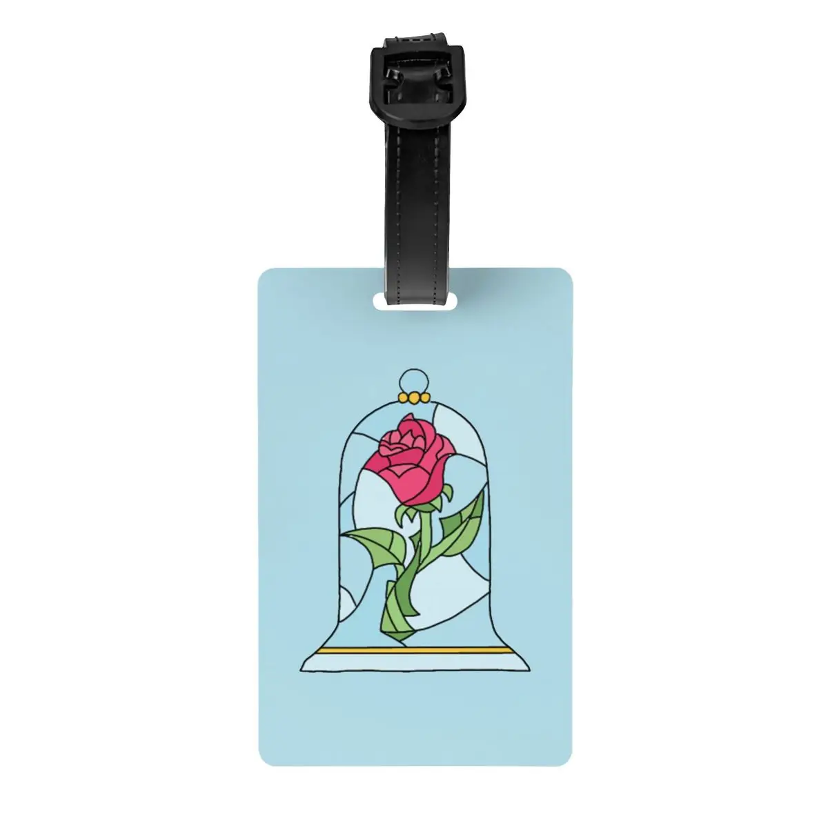 

Beauty And The Beast Geometric Belles Rose Luggage Tag Suitcase Baggage Privacy Cover Name ID Card