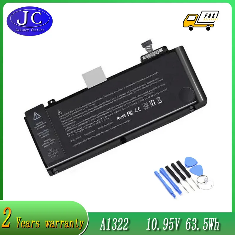 Аккумулятор JCLJF A1322 A1278 для Apple MacBook Pro 13 дюймов 2009 2010 2011 2012 MB991LL/A MB990LL/A MB990J/A MC700 MC374 MD101 MD314
