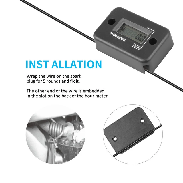 Tachymètre Moto Tachymètre Numérique Jauge Compteur Horaire