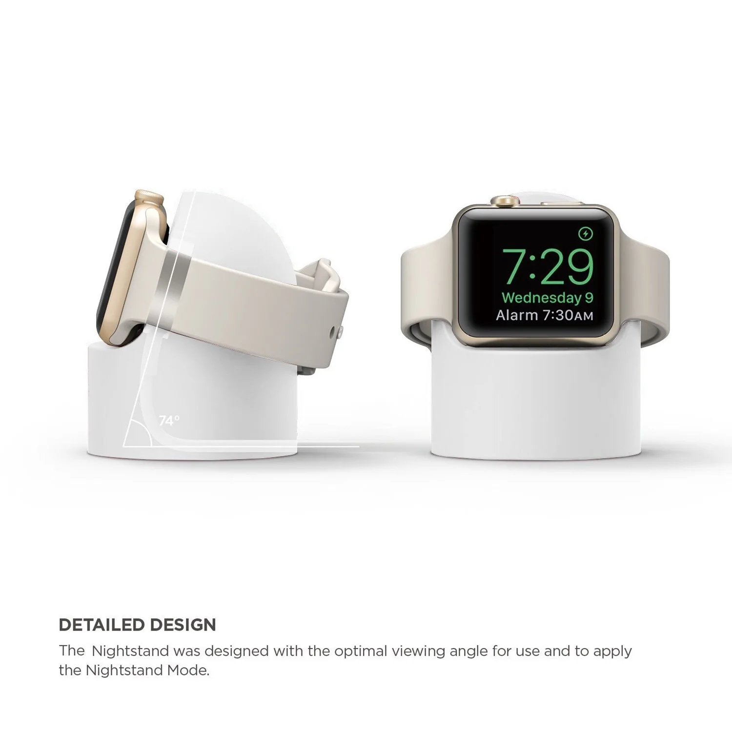 Apple Watch Charger Stand Bracket Silicone for Apple Watch Series 7 6 5 4 3 2 SE iWatch Night Dock Charging Desktop Holder