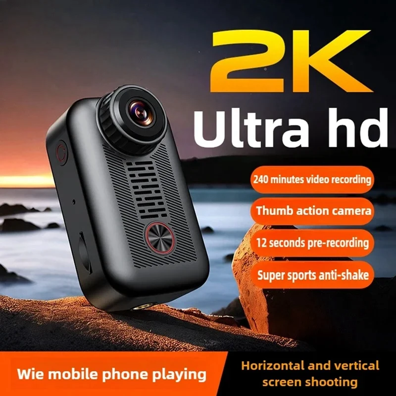 S7 Thumb Sports Camera 360 Panoramic Sports Camera Wifi Dog Cat Pet Cam Collar Action Cam