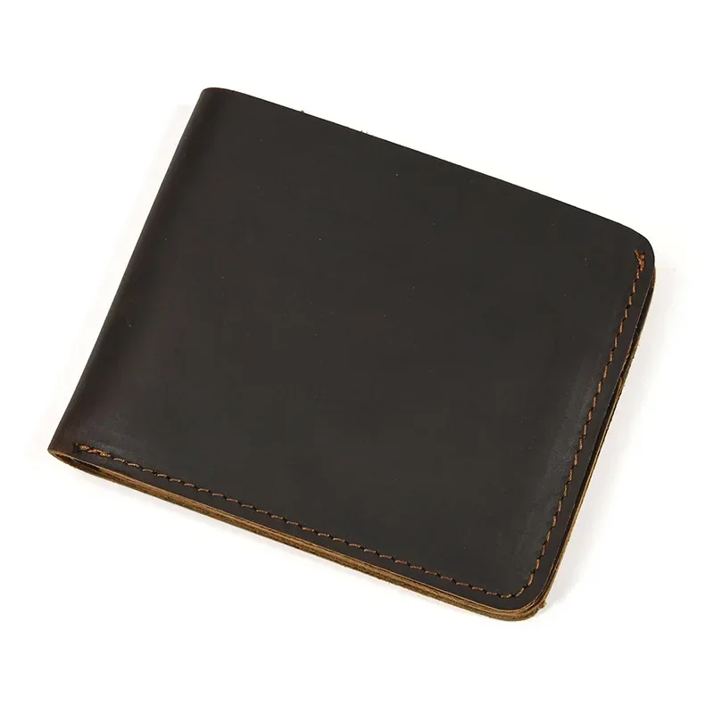 Leather Short Wallet Card Holder for Men