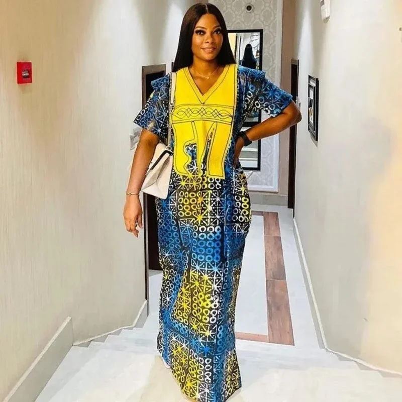 

African Dresses For Women Muslim Fashion Abayas Boubou Dashiki Ankara Outfits Evening Gown Dubai Kaftan Abaya Robe Marocaine