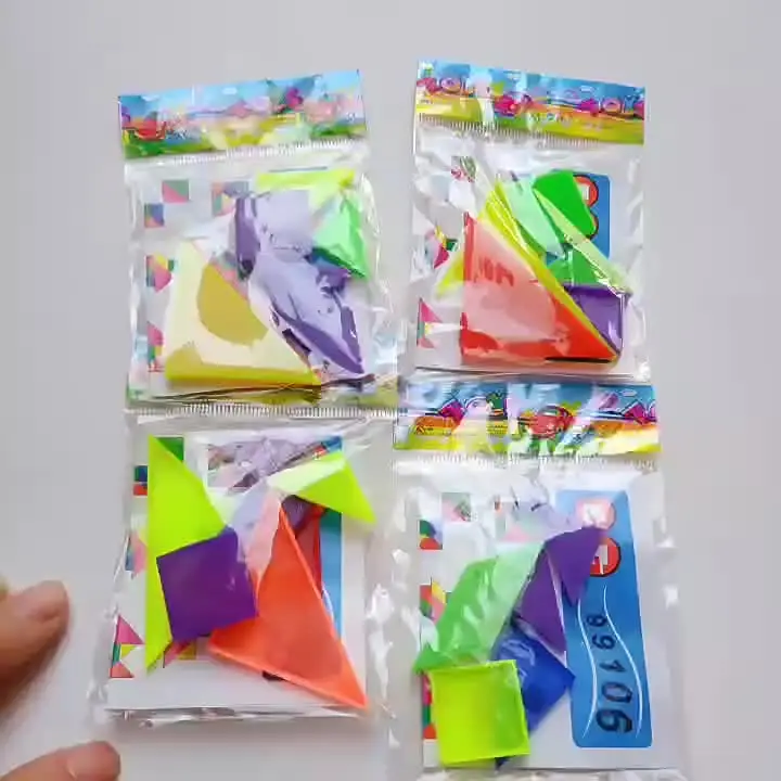 YceLon Tangram Lot De 10 Puzzles En Bois – Cadeau Éducatif Pour Enfants Dès 4 Ans – Idéal École & Crèche