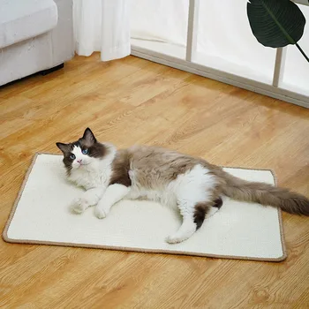 Cat Scratcher Sisal Mat Cat Scratching Post Cats Scratch for Sharpen Nails Scraper Cats Tree Tower Cat Toys Furniture Protector 6