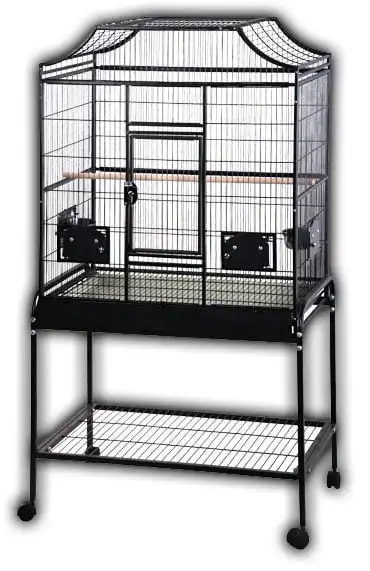 

A& E Cage Co. Elegant Style Large Flight Bird Cage in Black