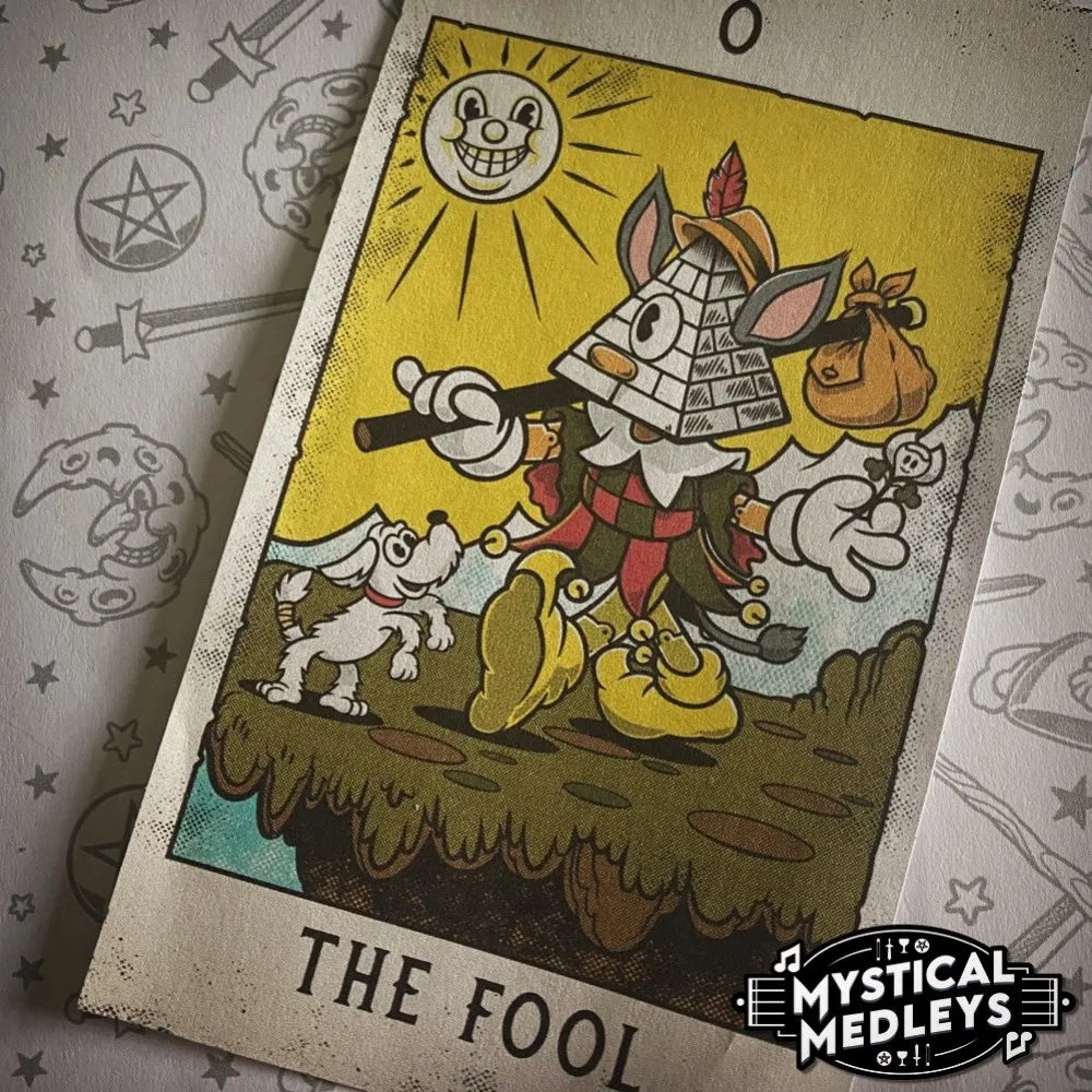 10.3*6cm Mystical Medleys Tarot Deck: A Vintage Cartoon Tarot Deck 78 Pcs Cards 4